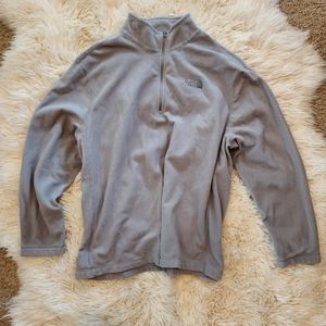 The North Face Men's XXL Gray Fleece Quarter Zip Worn Once